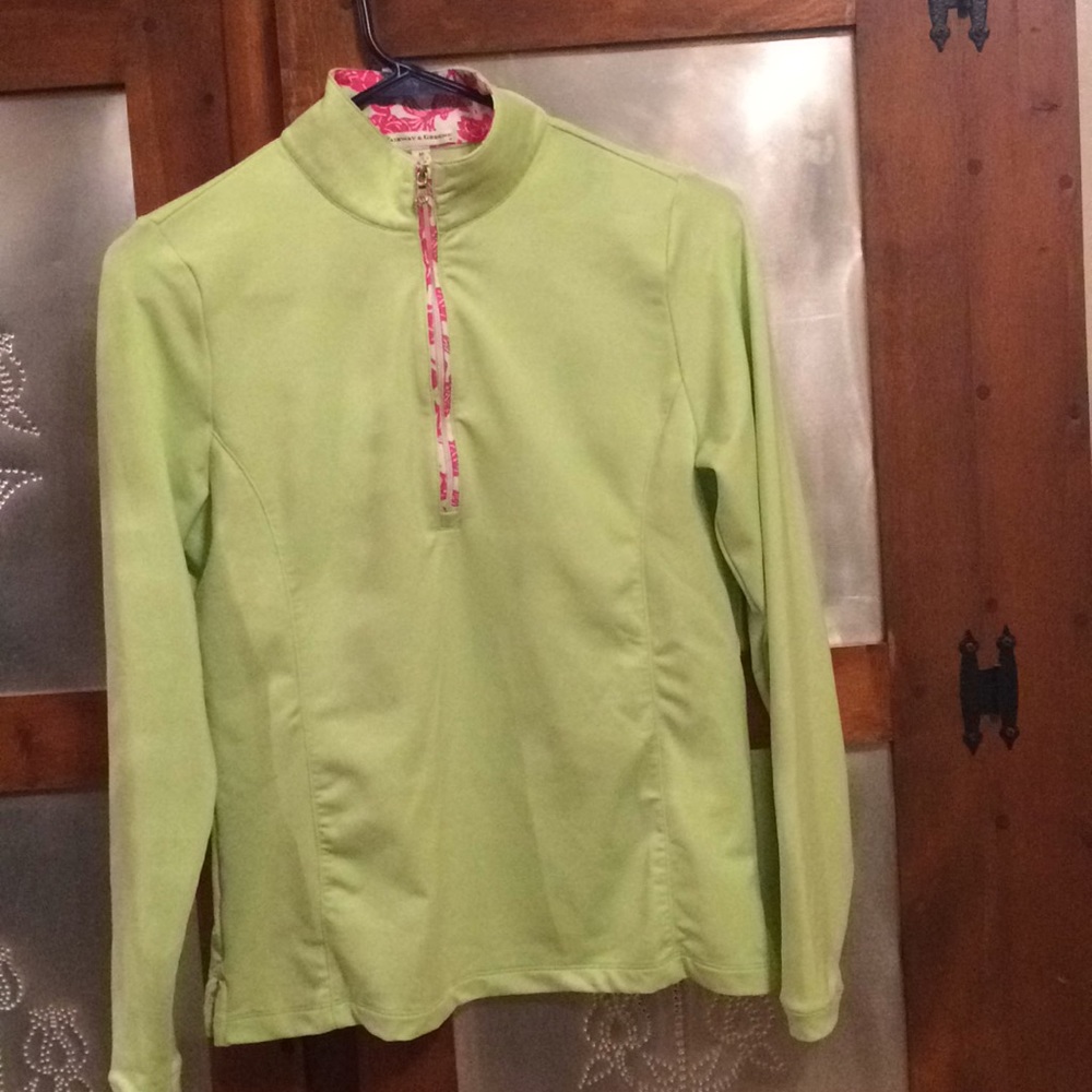 Fairway & Greene Medium Grace Zip Mock Pullover